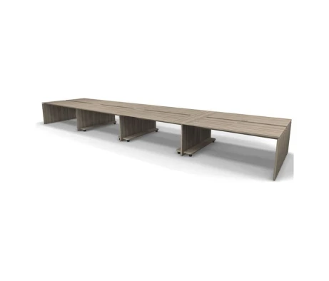 Рабочая станция 8 мест с полкой под ПК 712x163x74,3 Europe