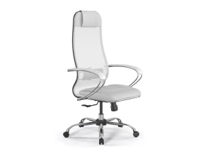 Кресло ErgoLife 5/подл.131/осн.Synchro 003 Сетка/Экокожа, Белый images