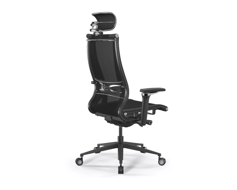 Кресло Samurai L2-16D M26.B11.G24.W04 (подл.1) Сетка/Экокожа, Черный