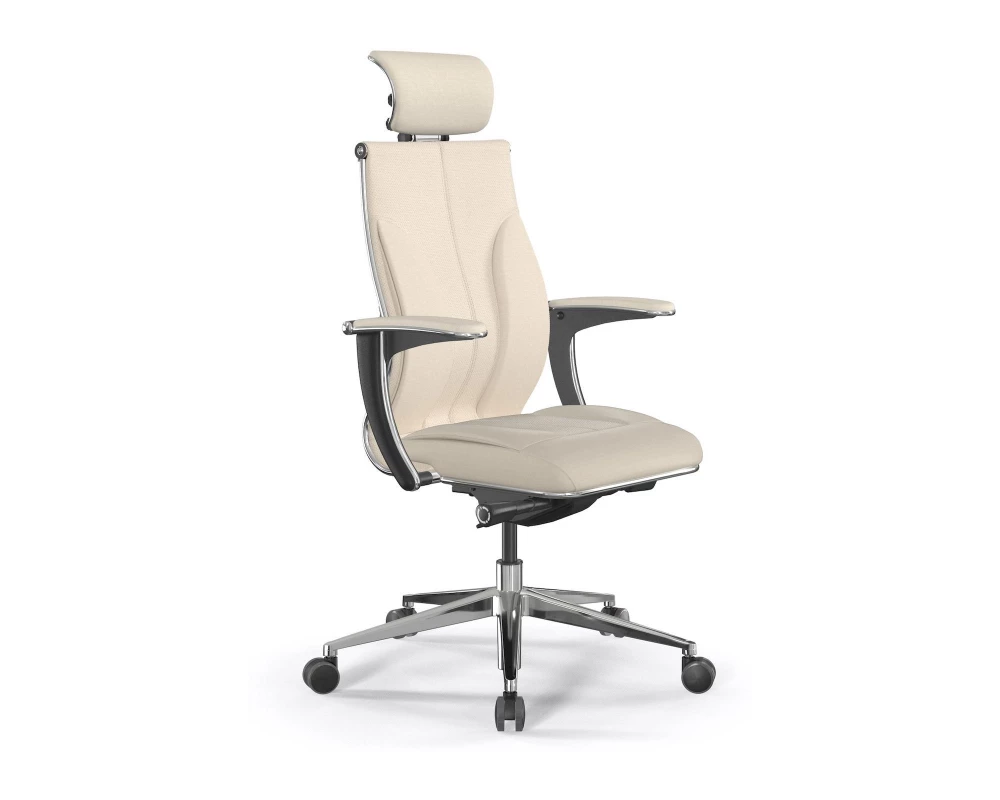 Кресло Samurai M3-11U M26.B32.G25.W03 (подл.2) Экокожа, Молочный