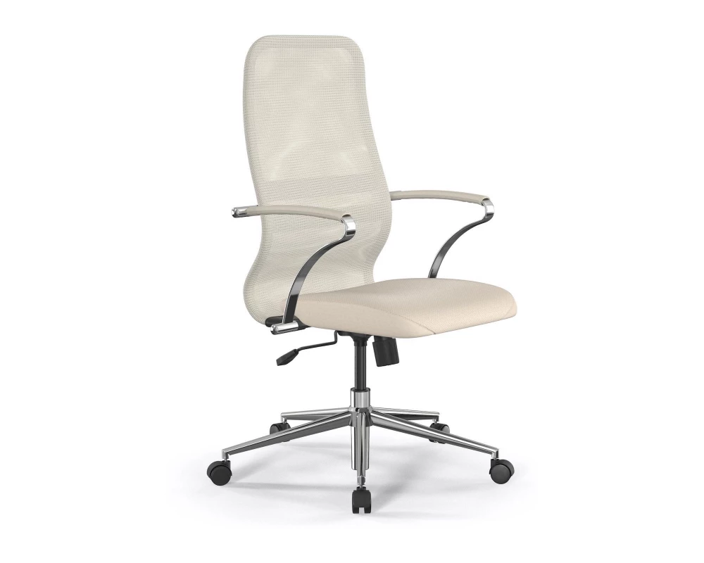 Кресло Sit 8 B2-9K M09.B23.G18.W02 Сетка/Экокожа, Молочный