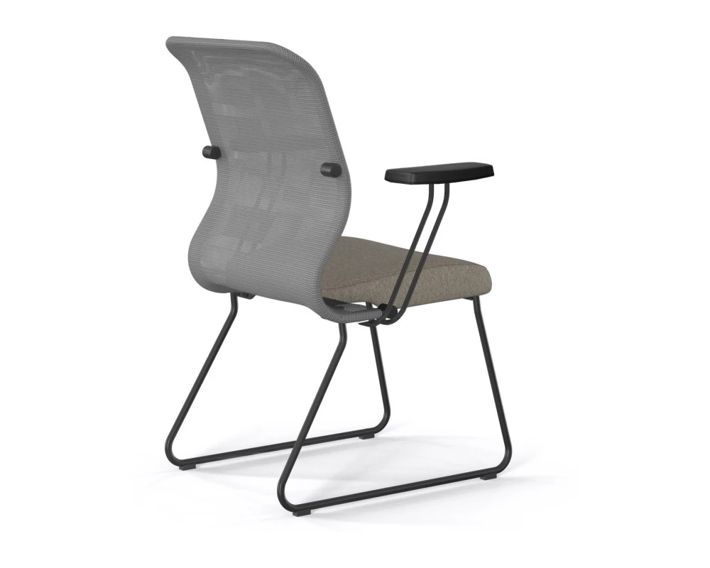 Кресло ErgoLife S 8 M4-9T F57 Сетка/Ткань, Серый/Песочный