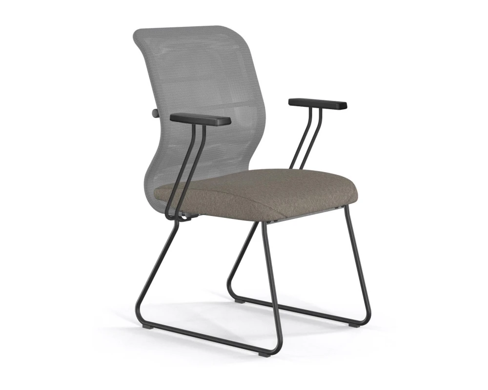 Кресло ErgoLife S 8 M4-9T F57 Сетка/Ткань, Серый/Песочный