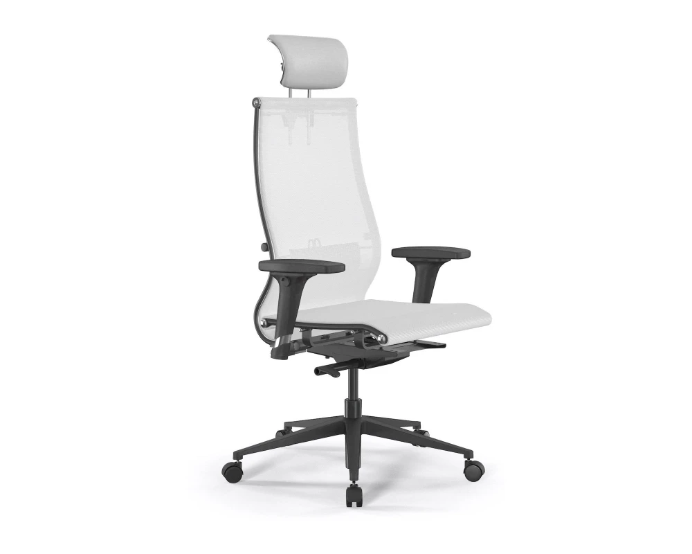 Кресло ErgoLife SynchroSit 10 B2-107D M23.B11.G19.W02 Сетка/Экокожа, Белый