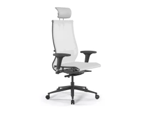 Кресло ErgoLife SynchroSit 10 B2-107D M23.B11.G19.W02 Сетка/Экокожа, Белый images