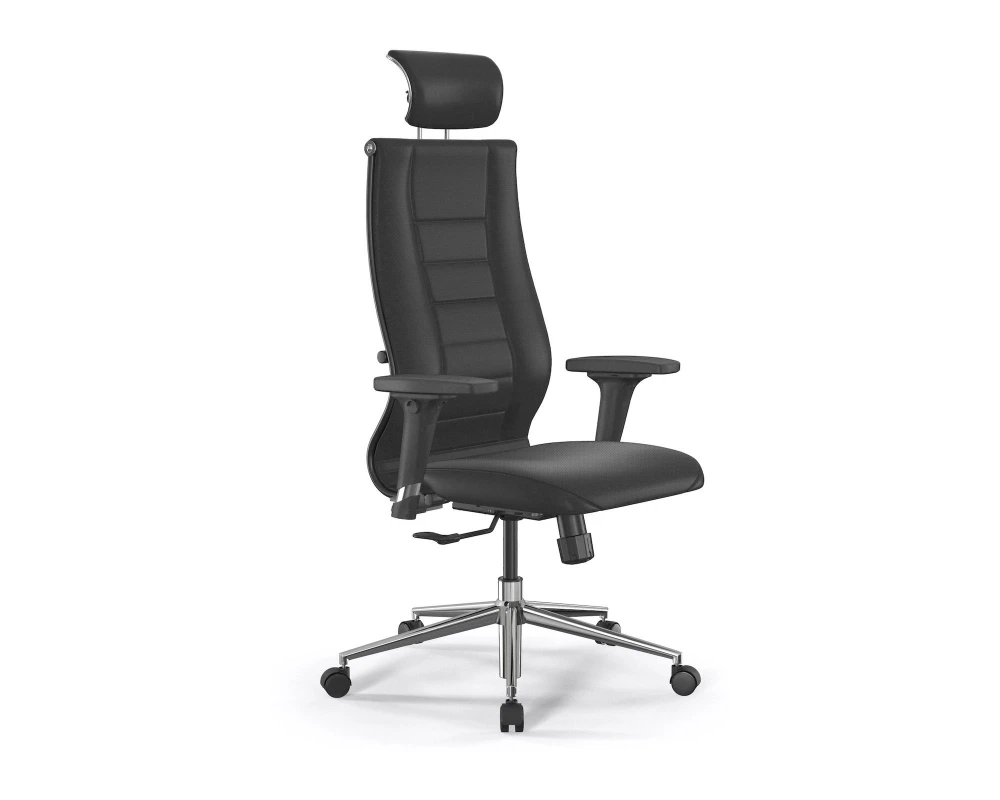 Кресло ErgoLife SynchroSit 10 B2-135D M25.B23.G18.W01 Экокожа, Черный