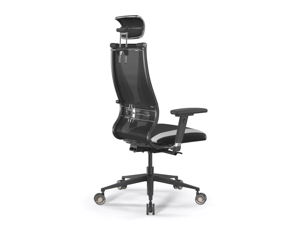 Кресло ErgoLife SynchroSit 10 B2-170D M24.B11.G19.W31 Ткань/Экокожа, Черный/Белый