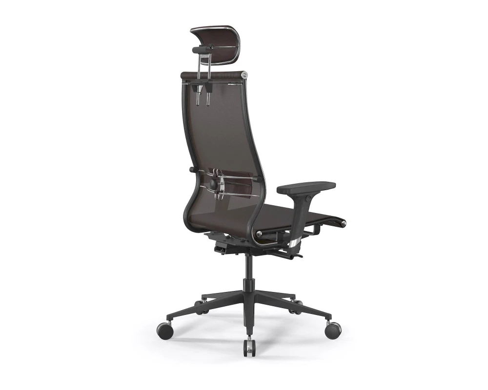 Кресло ErgoLife SynchroSit 10 L2-107D M24.B11.G19.W25 Сетка/Экокожа, Коричневый