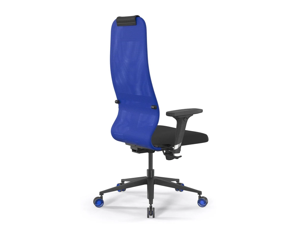 Кресло ErgoLife SynchroSit 8 B1-9D M25.B11.G19.W27 Сетка/Ткань, Синий/Черный