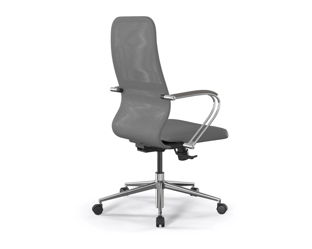 Кресло SynchroSit 8 B2-9K M25.B23.G18.W02 Сетка/Экокожа, Серый