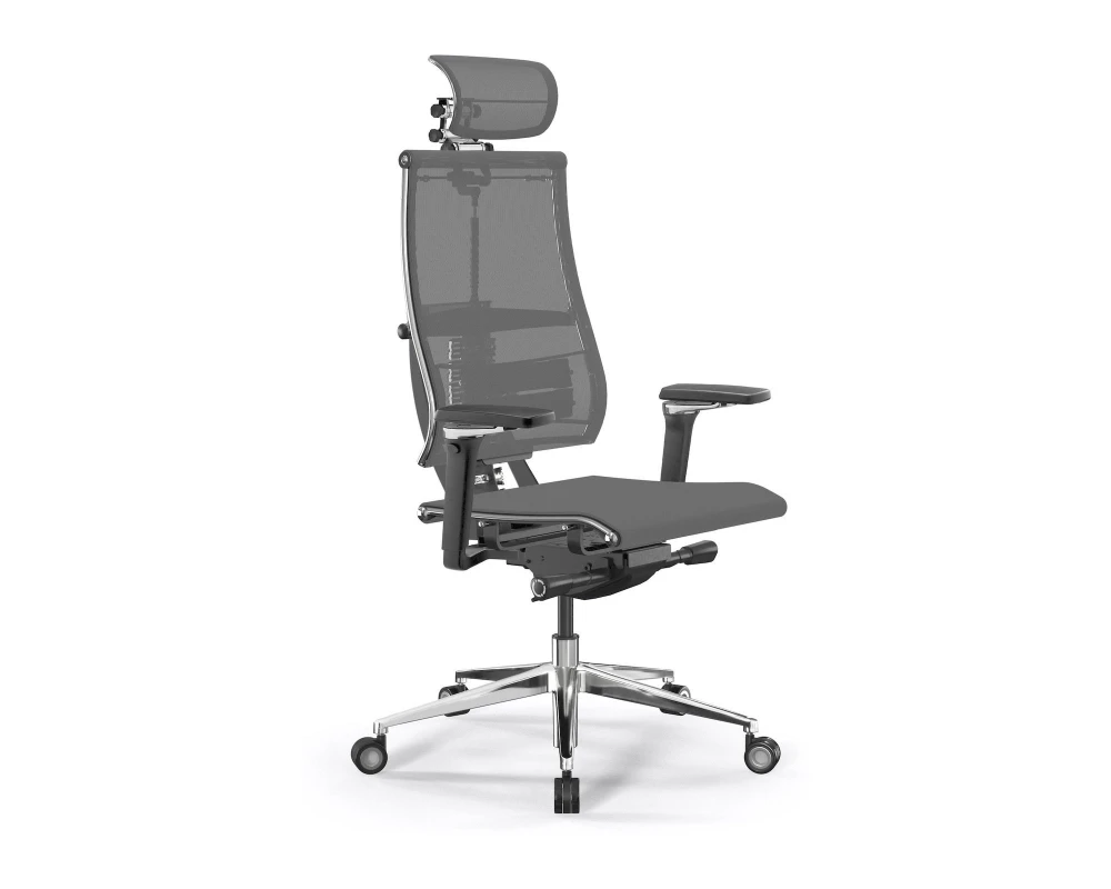 Кресло Y 4DF B2-5D M26.B35.G25.W04 Сетка, Серый/Темно-серый