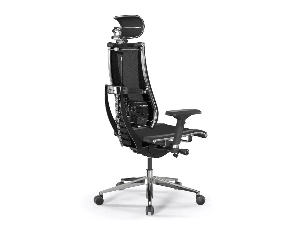 Кресло Y 4DT B2-15D M26.B32.G25.W03 Сетка/Экокожа, Черный