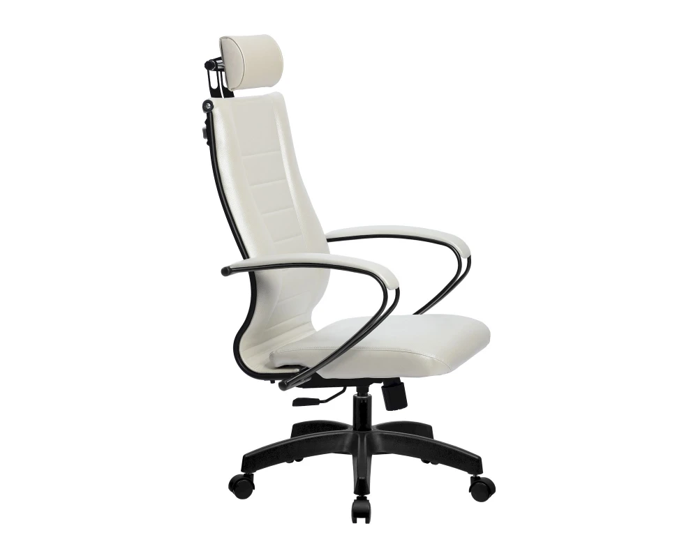 Кресло МЕТТА-34 MPES подл.117/осн.001 Экокожа, Белый