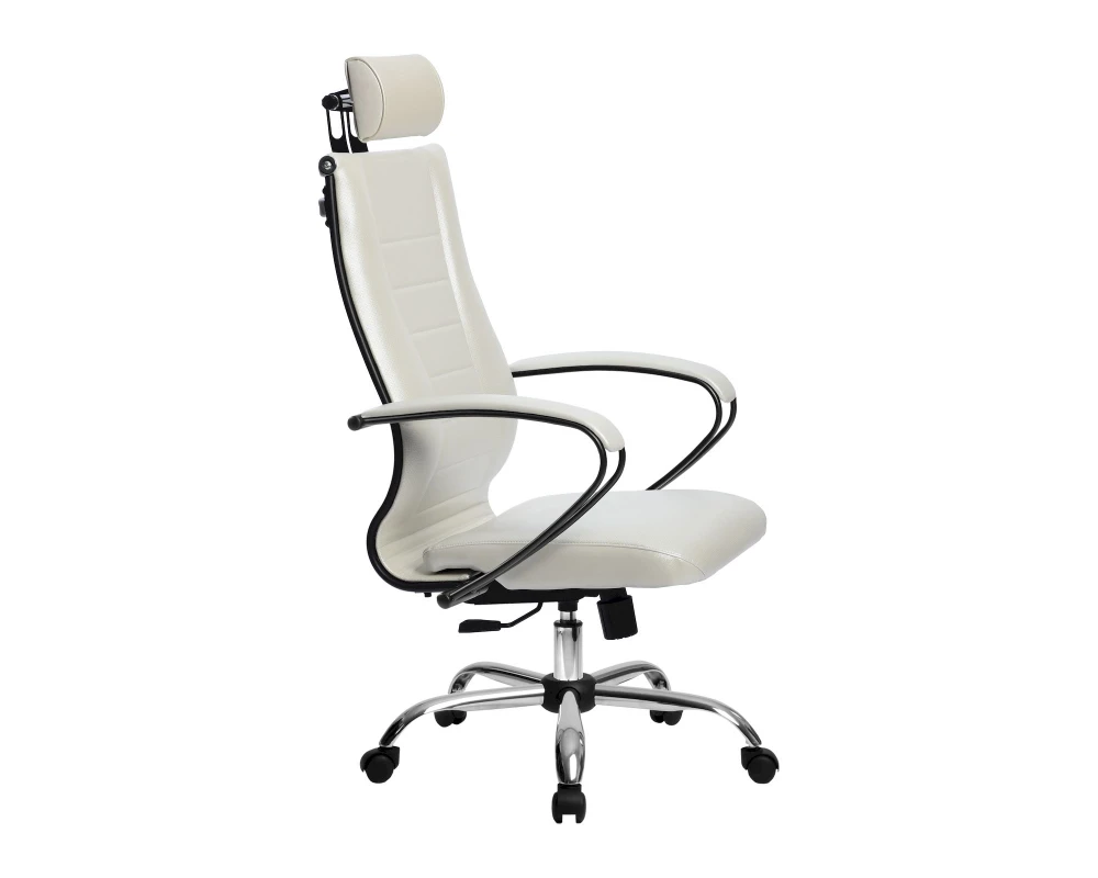 Кресло МЕТТА-34 MPES подл.117/осн.003 Экокожа, Белый