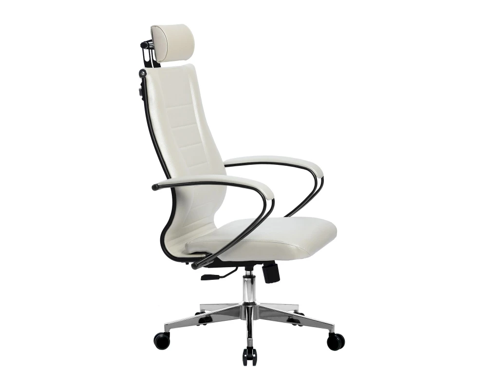 Кресло МЕТТА-34 MPES подл.117/осн.004 Экокожа, Белый