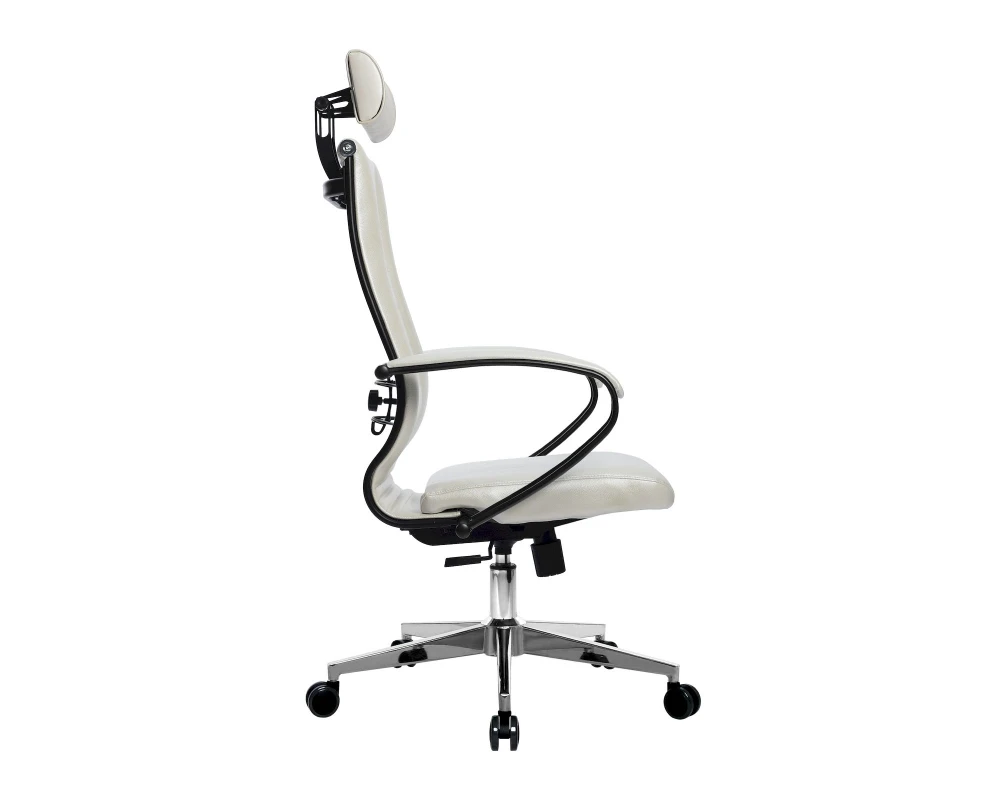 Кресло МЕТТА-34 MPES подл.117/осн.004 Экокожа, Белый