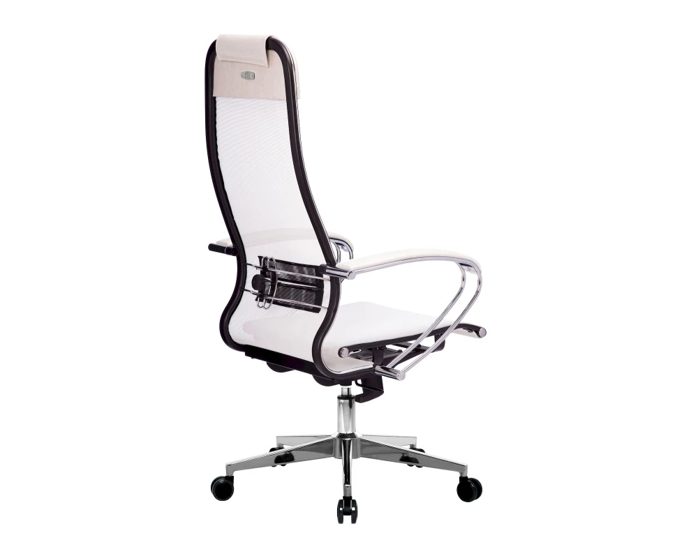 Кресло МЕТТА-4 MPRU подл.131/осн.004 Сетка, Белый