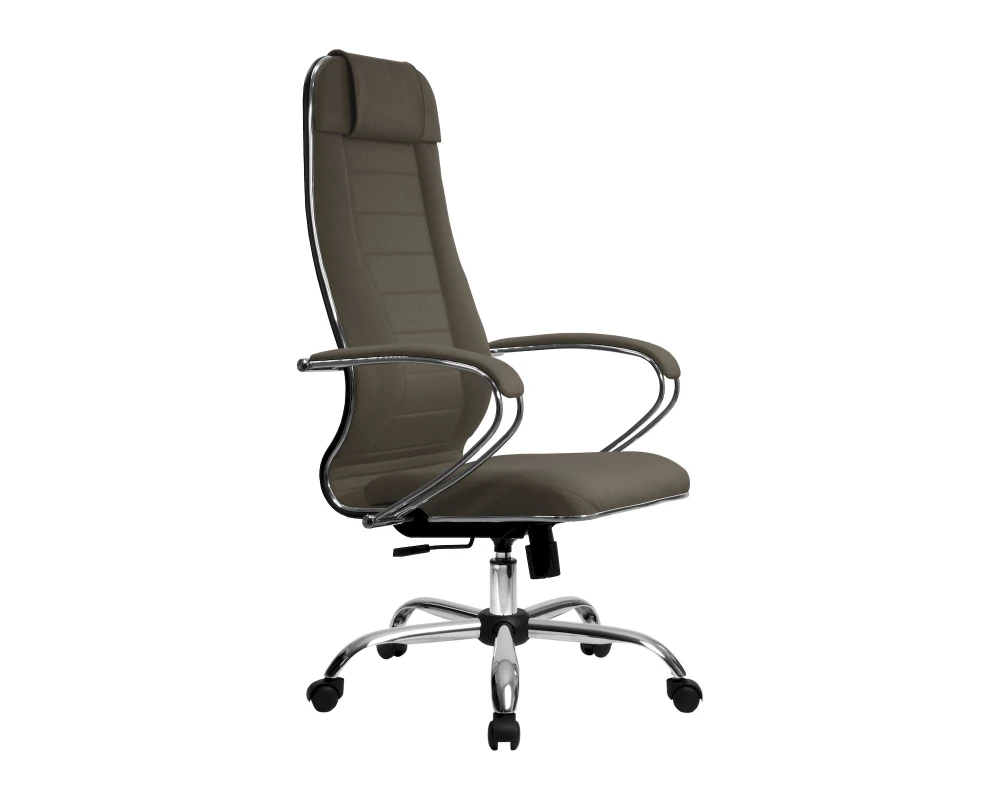 Кресло МЕТТА B 1m 32PF подл.127/осн.003 Ткань, Коричневый