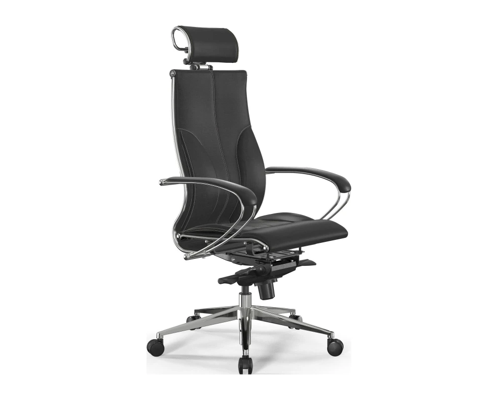 Кресло Samurai B2-10K M06.B32.G11.W03 (бежевая строчка) Экокожа, Черный