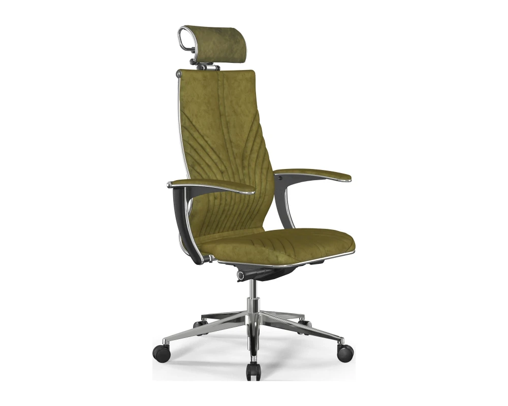 Кресло Samurai B2-13U M26.B32.G25.W03 Велюр, Оливковый