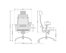 Кресло Samurai Черная Серия Сетка, Черный images