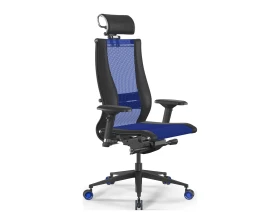 Кресло Samurai L2-16D M26.B11.G24.W27 Сетка, Синий/Черный images