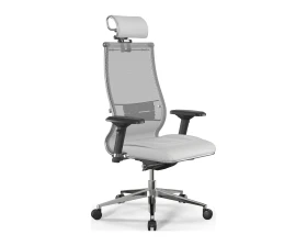 Кресло Samurai L2-6D M26.B32.G25.W03 Сетка/Экокожа, Белый images