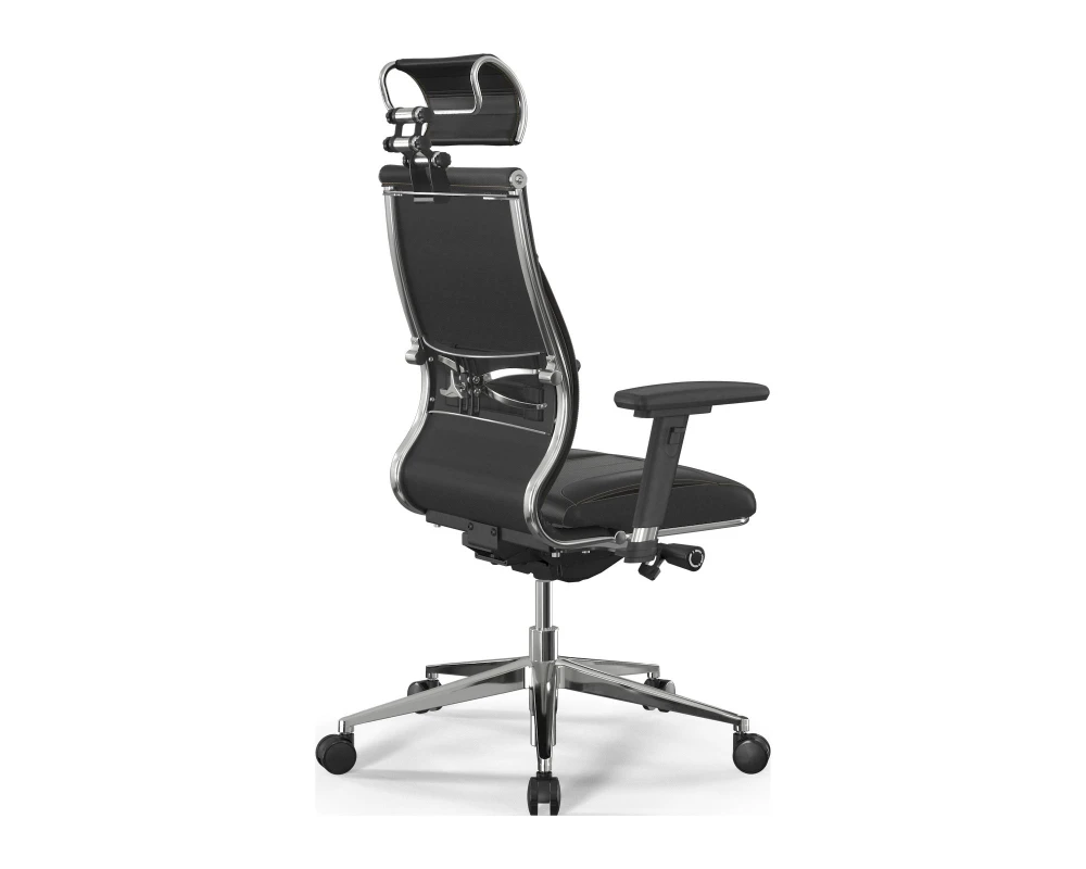 Кресло Samurai M3-11D M26.B32.G25.W03 (бежевая строчка) Экокожа, Черный