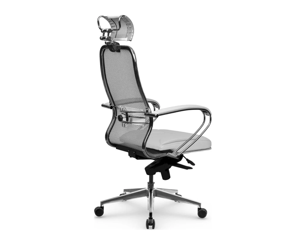 Кресло Samurai SL-2.041 MPES Сетка/Экокожа, Белый