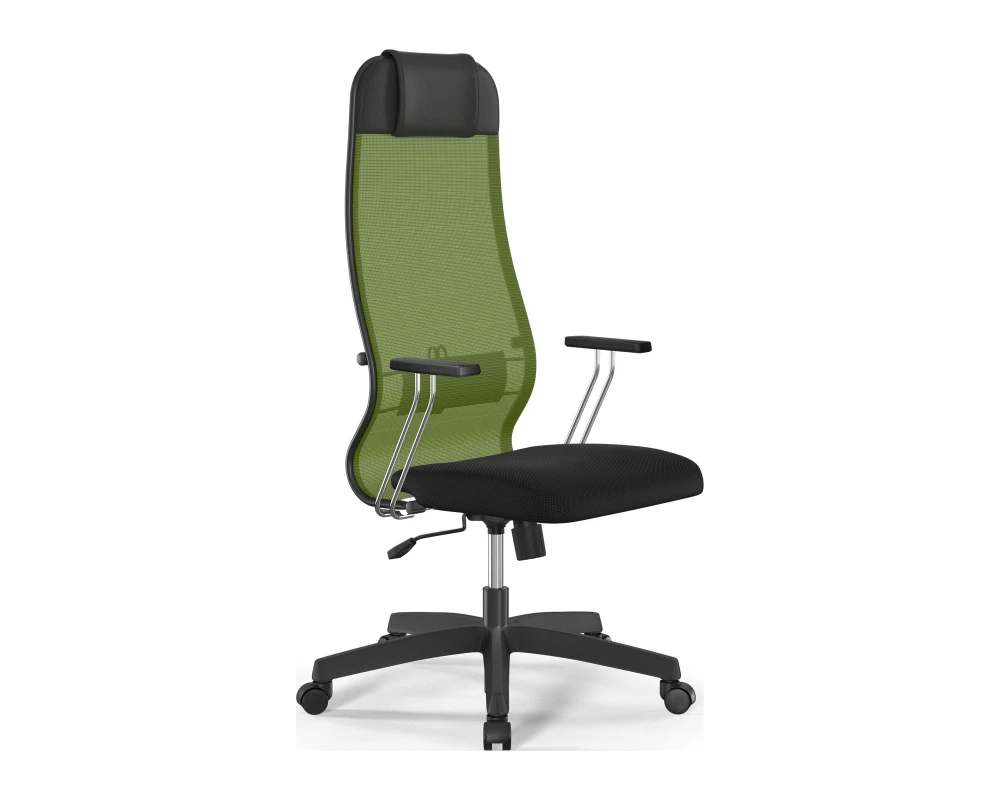 Кресло ErgoLife S 10 B1-111T M09.B02.G15.W01 (подл. хром) Сетка, Зеленый/Черный