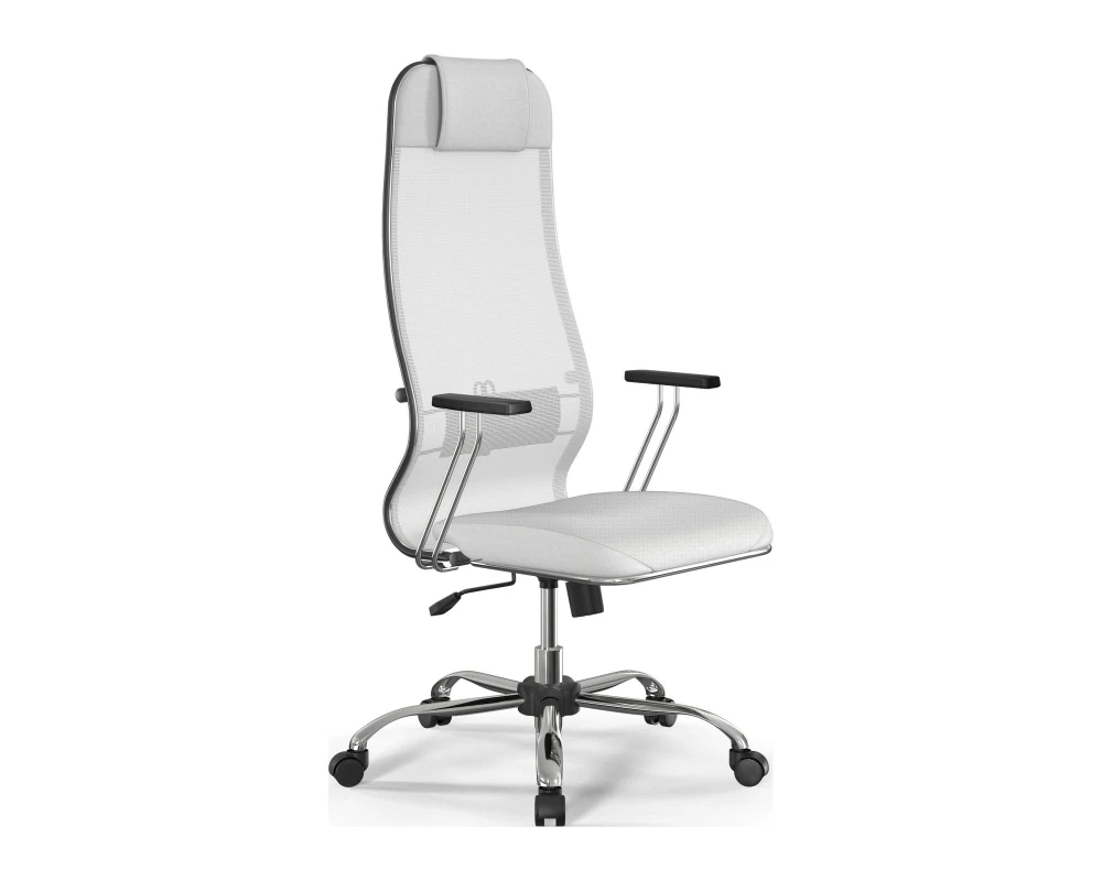 Кресло ErgoLife S 10 B1 M09.B21.G20.W01 (хром) Сетка/Экокожа, Белый