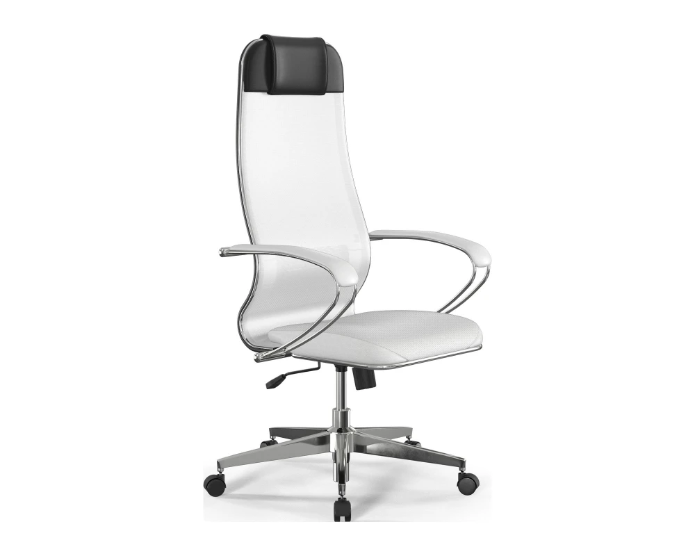 Кресло ErgoLife S 10 B1 M09.B22.G18.W02 (спинка 1) Сетка/Экокожа, Белый