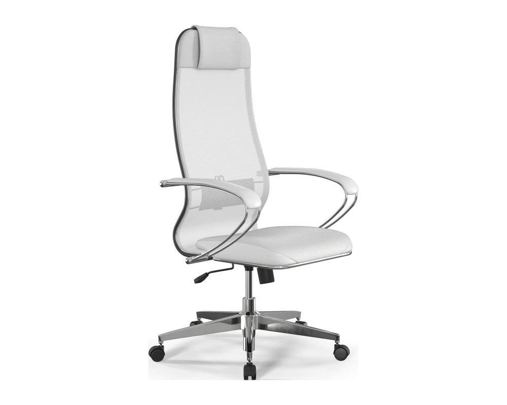 Кресло ErgoLife S 10 B1 M09.B22.G18.W02 (спинка 2) Сетка/Экокожа, Белый