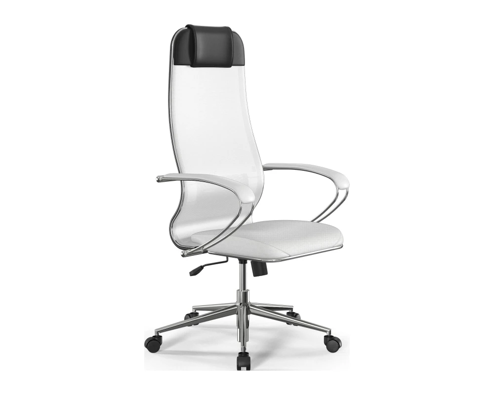 Кресло ErgoLife S 10 B1 M09.B23.G18.W01 (спинка и подл.2) Сетка/Экокожа, Белый