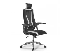 Кресло Sit 10 B2-170U M09.B23.G18.W01 Сетка/Экокожа, Черный/Белый images