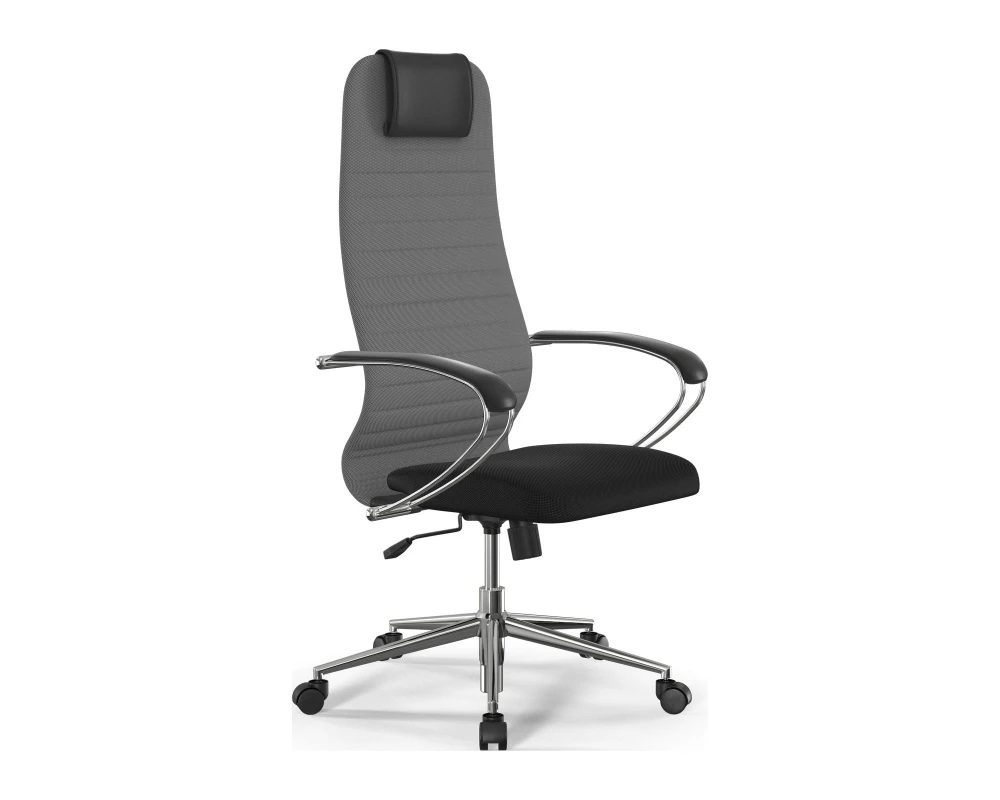 Кресло ErgoLife S 8 B1-10K M09.B23.G18.W01 Сетка, Светло-серый/Черный