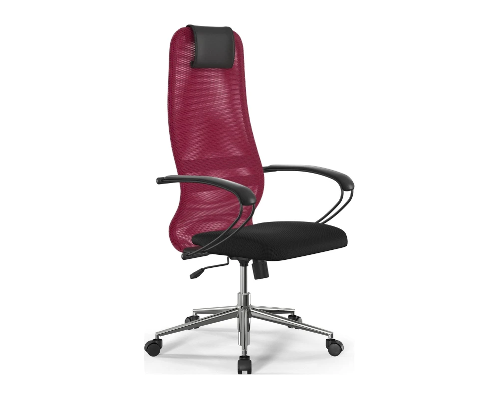 Кресло ErgoLife S 8 B1-8K M09.B23.G18.W01 (подл.1) Сетка, Красный/Черный