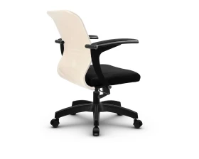 Кресло SU-M-4 подл.160/осн.001 Сетка, Бежевый/Черный images