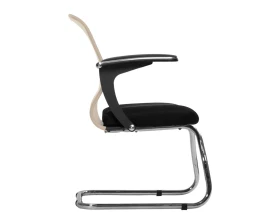 Кресло SU-M-4 подл.160/осн.007 Сетка, Бежевый/Черный images