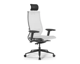 Кресло ErgoLife SynchroSit 10 B2-107D M23.B11.G19.W02 (с подголовником, подл.2) Сетка, Белый images