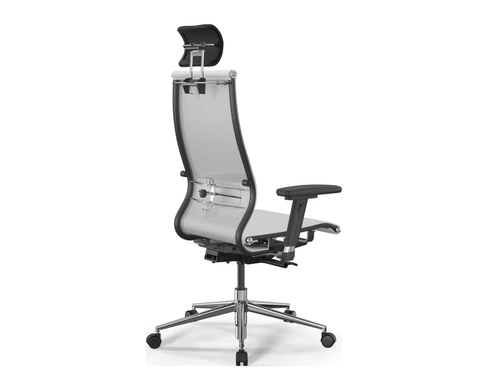 Кресло ErgoLife SynchroSit 10 B2-107D M23.B23.G18.W02 (с подголовником, подл.2) Сетка, Белый