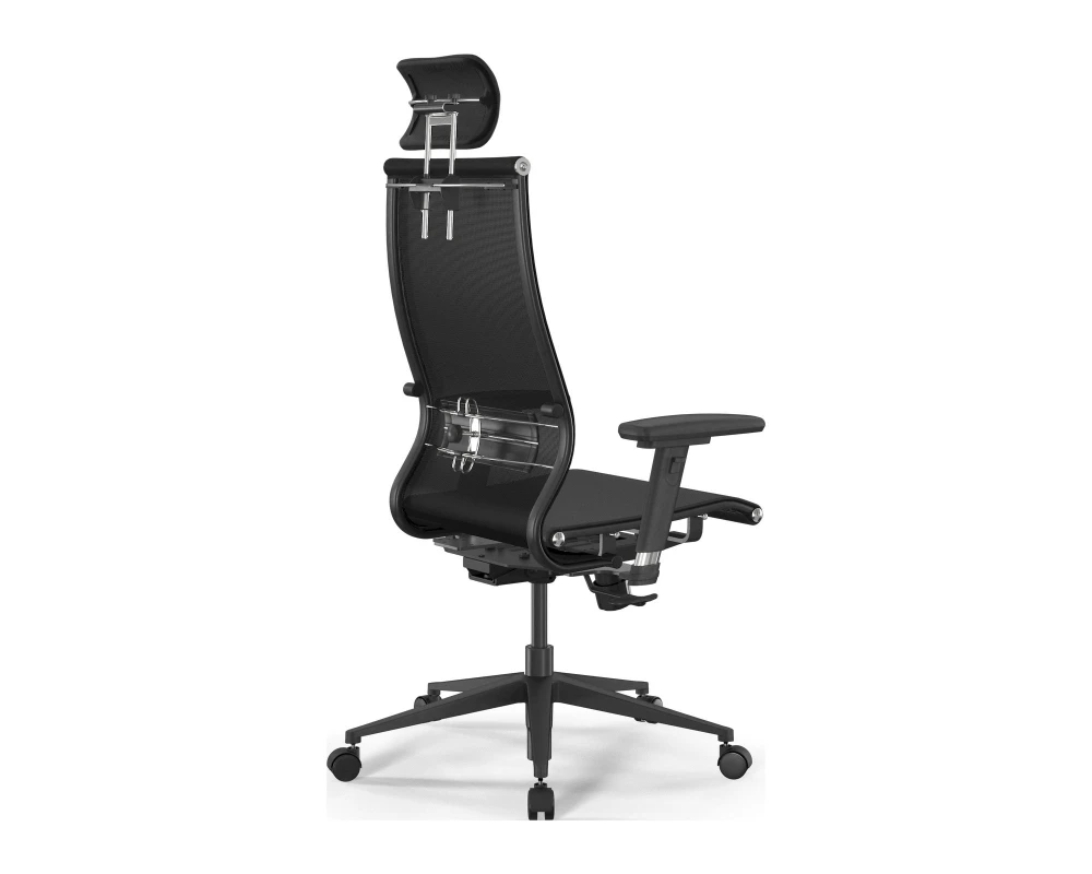 Кресло ErgoLife SynchroSit 10 B2-189D M25.B11.G19.W02 (с подголовником, подл.2) Сетка, Черный