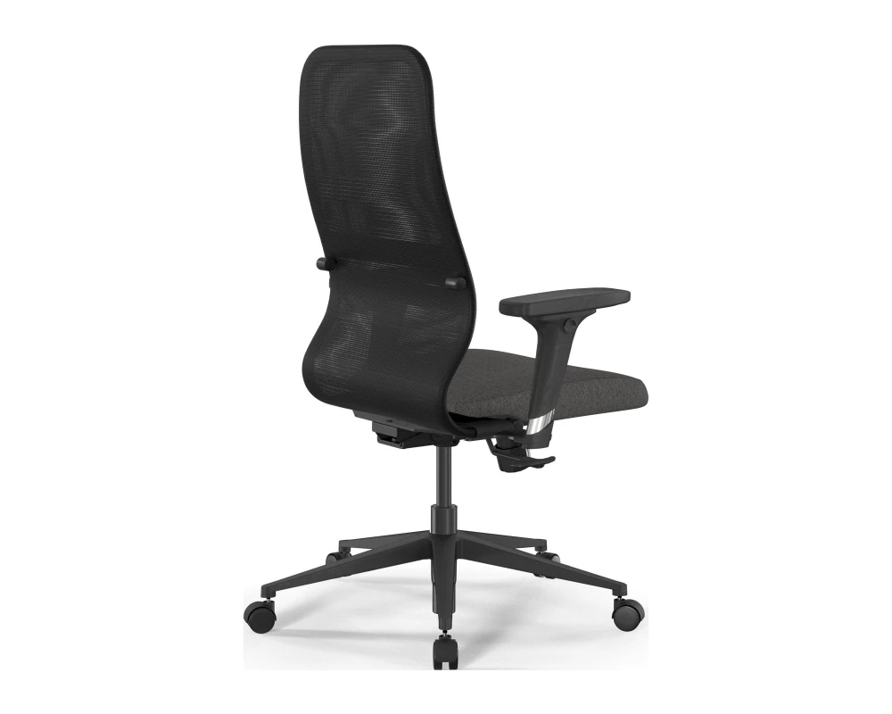 Кресло ErgoLife SynchroSit 8 B2-9D M25.B11.G19.W02 Сетка/Ткань, Черный/Темно-серый