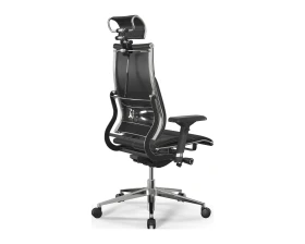 Кресло Y 2DM B2-10D M26.B32.G25.W03 (бежевая строчка) Экокожа, Черный images