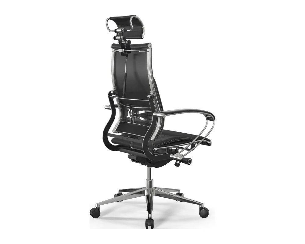 Кресло Y 2DM B2-10K M26.B32.G25.W03 (бежевая строчка) Экокожа, Черный