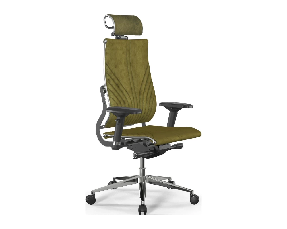 Кресло Y 2DM B2-12D M26.B32.G25.W03 Велюр, Оливковый