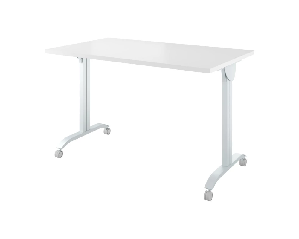 Стол на колёсах с откидной столешницей (1600х700х760) Дублин металл