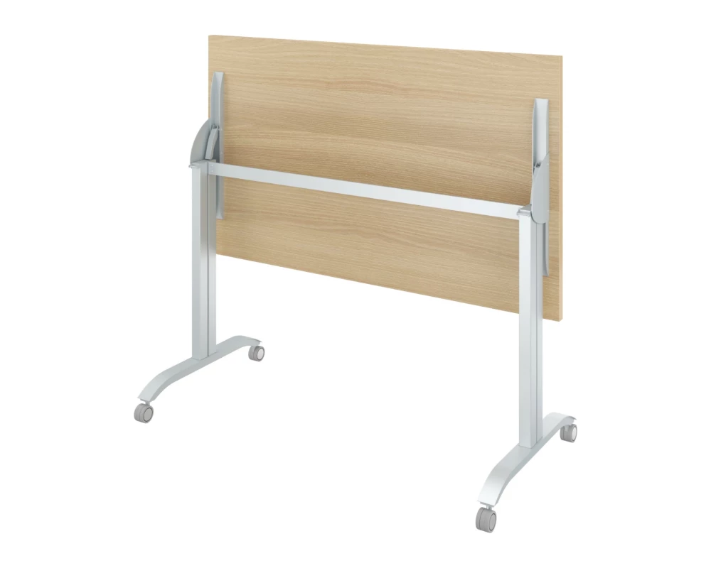 Стол на колёсах с откидной столешницей (1600х700х760) Дублин металл