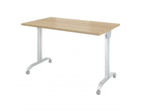 Стол на колёсах с откидной столешницей (1600х700х760) Дублин металл images