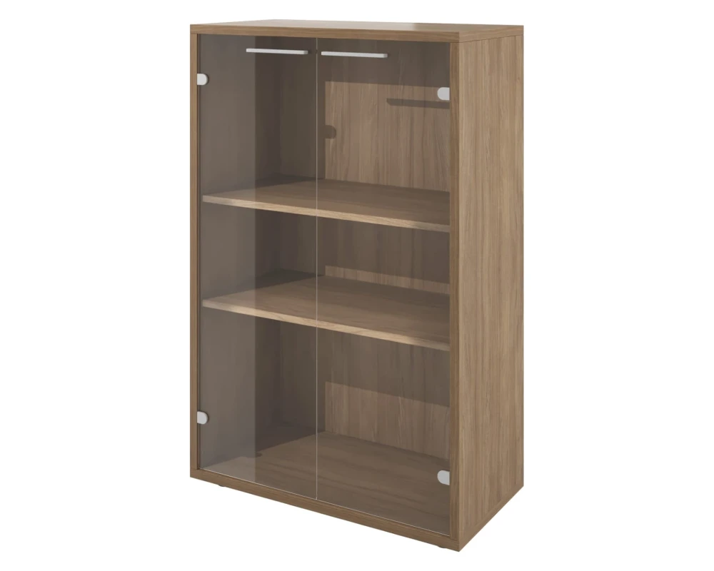 Шкаф низкий 800х400х1250 стекло прозрачное Дублин